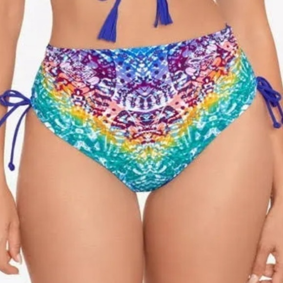 Skinnydip Skinny Dippers Rainbow Alice Transformer Reversible Swim Bottom M NEW - Picture 2 of 16